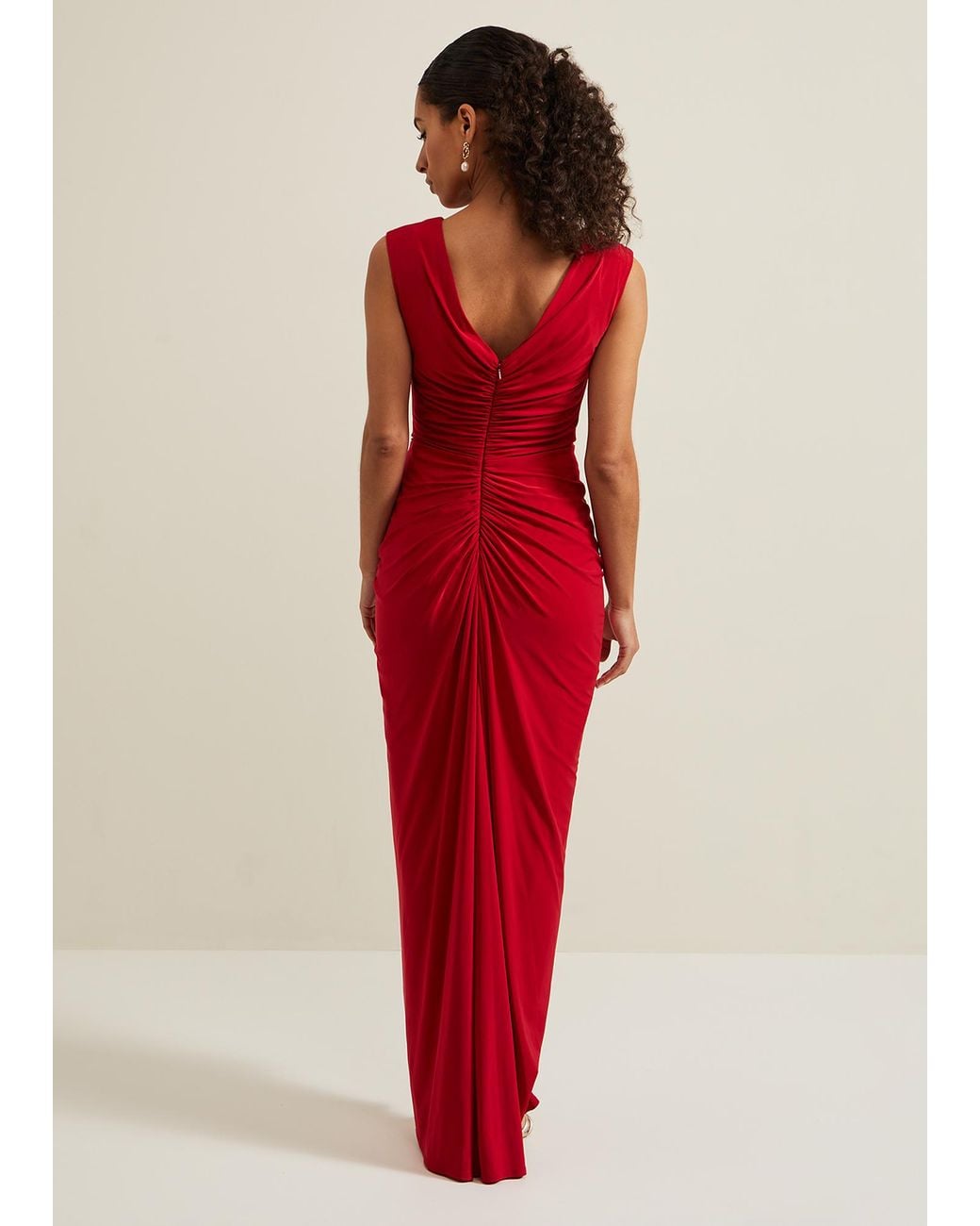 Phase Eight Red Petite Donna Maxi Dress