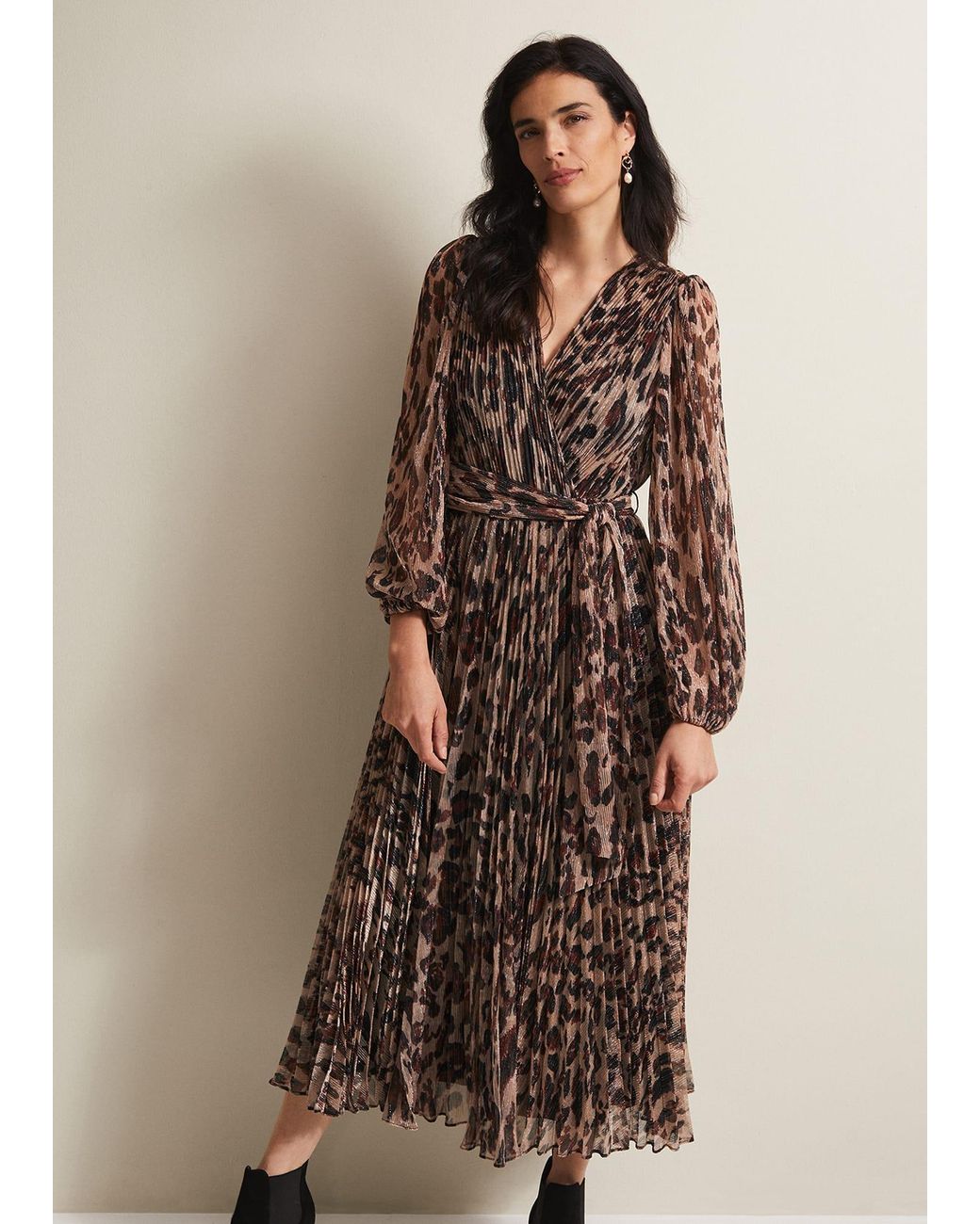 Phase eight animal print cheap dress