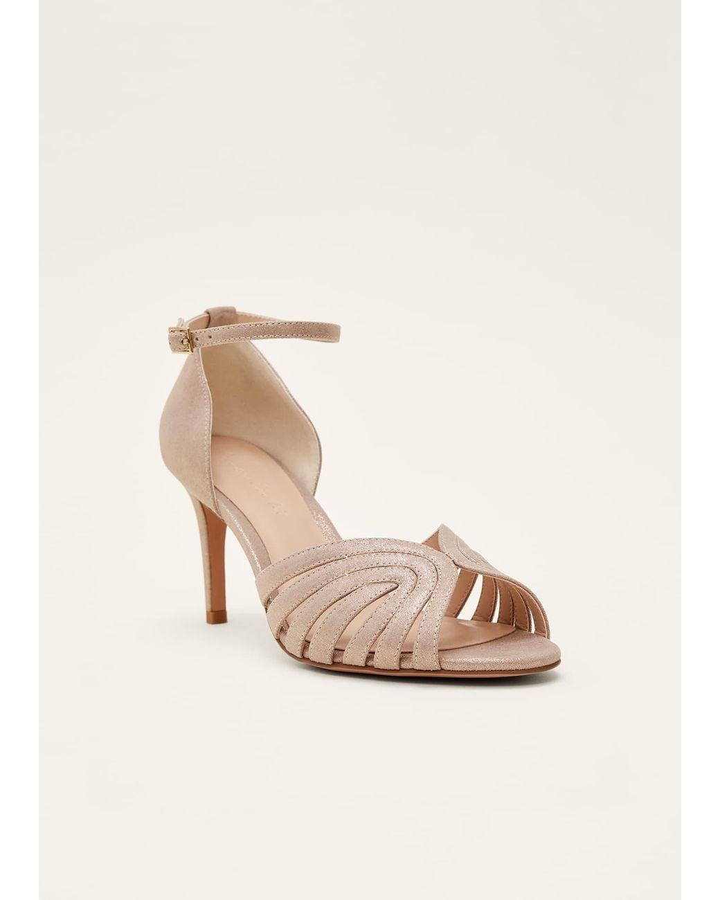 Phase Eight Natural Stitched Heel Sandal