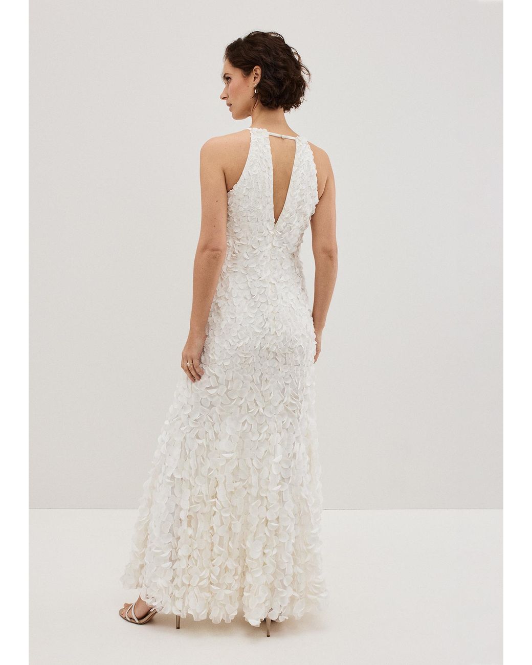 Phase Eight White Charlene Ruffle Maxi Dress