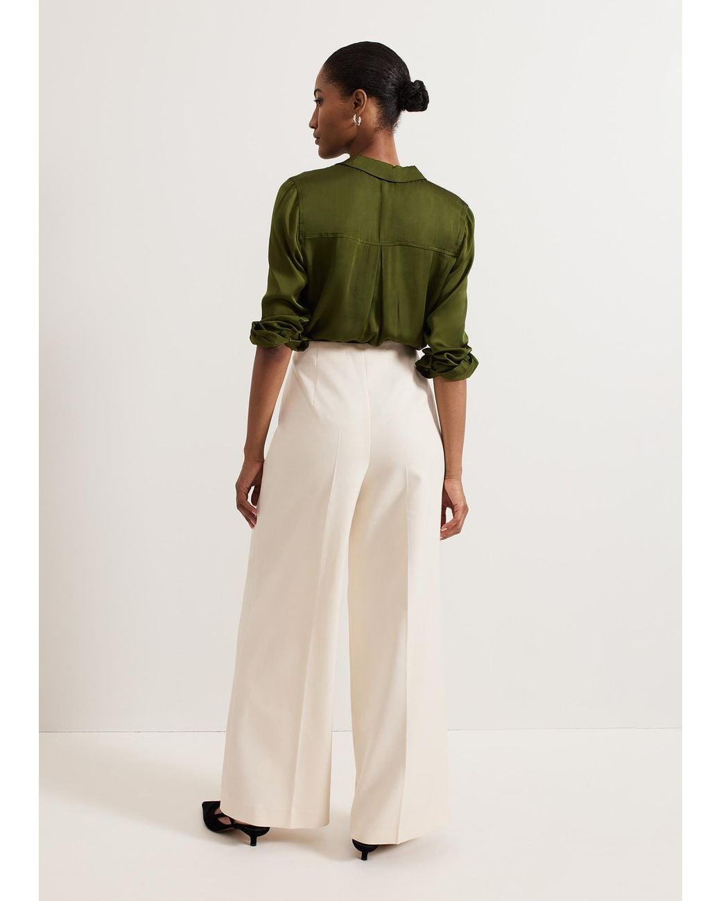 Phase Eight Natural Elodie Wool Blend Trouser