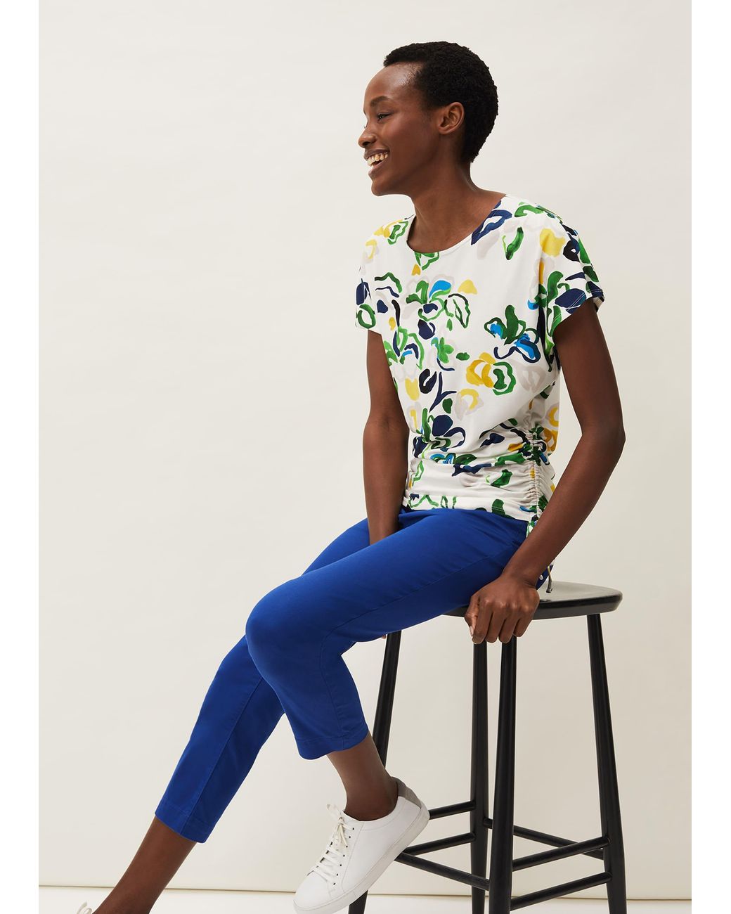 Phase Eight Blue Ramona Straight Leg Jean