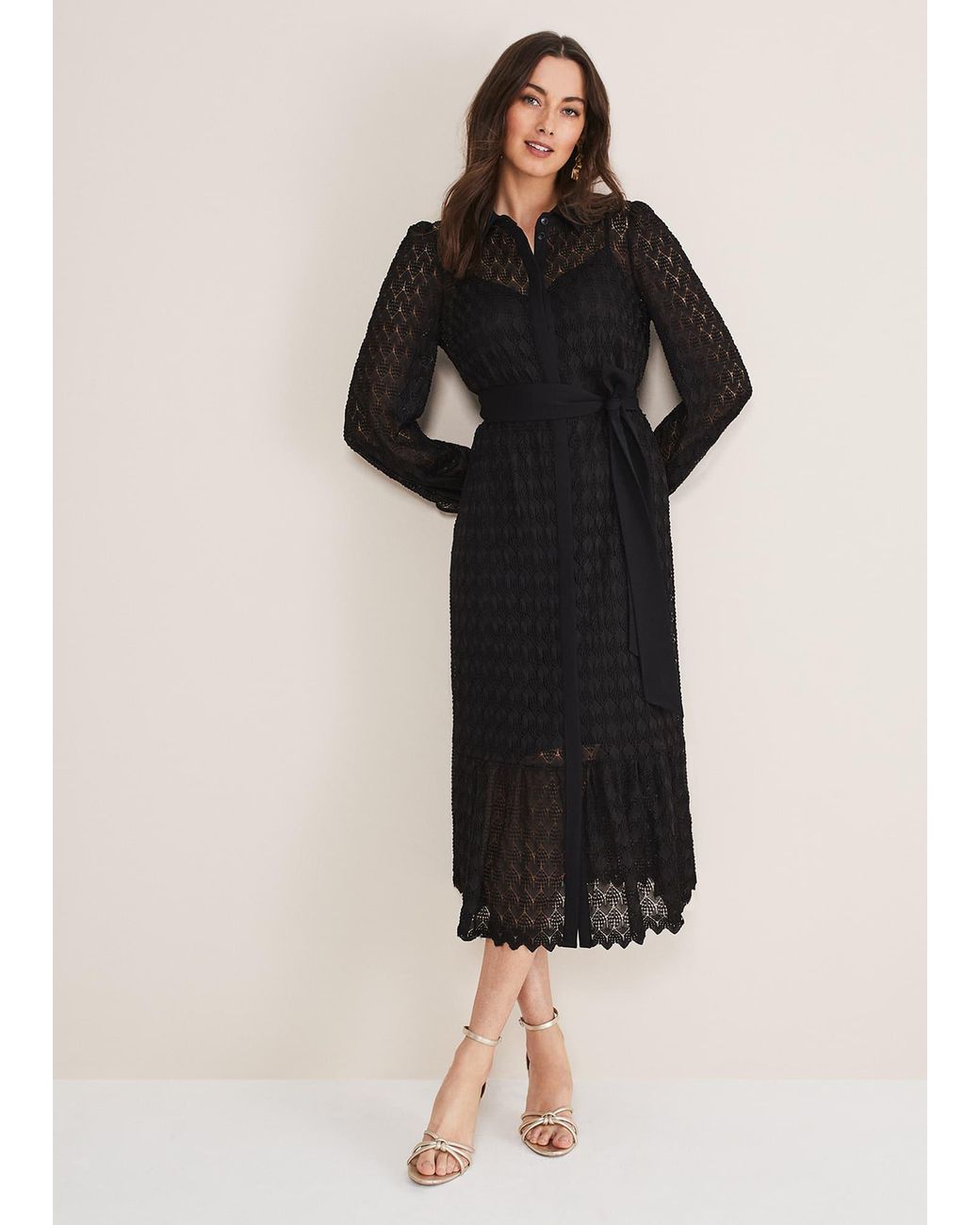 Phase Eight Black Leila Lace Dress