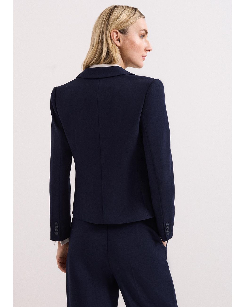 Phase Eight Blue Aubrie Fitted Blazer