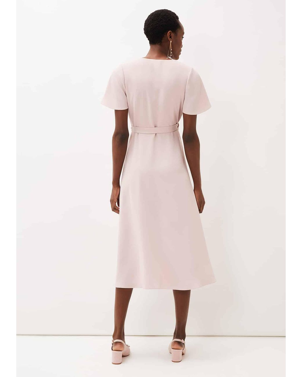 Phase Eight Pink Julissa Frill Wrap Dress