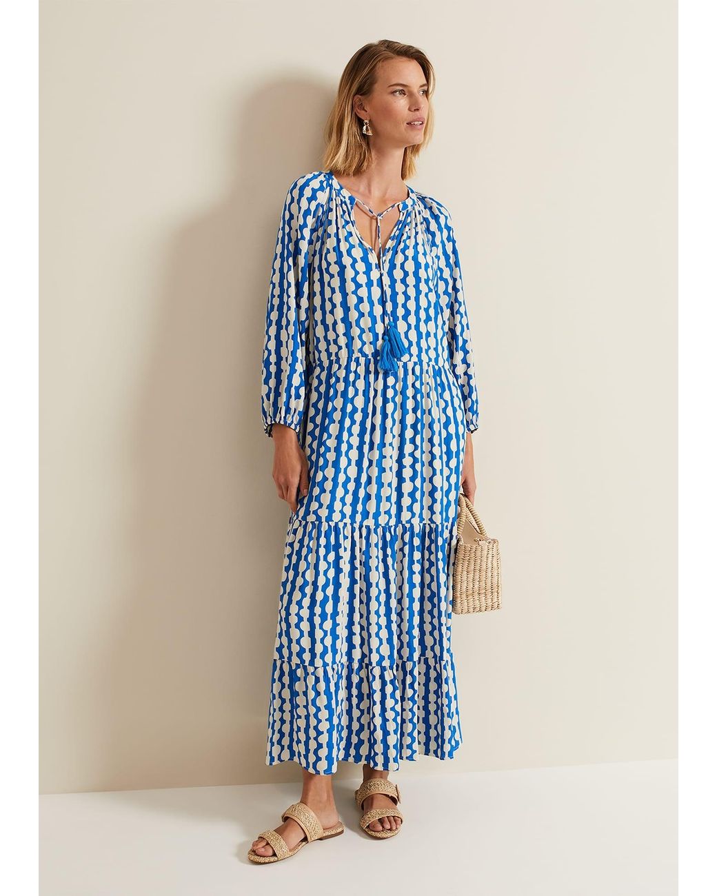 Phase Eight Blue Lara Midaxi Dress