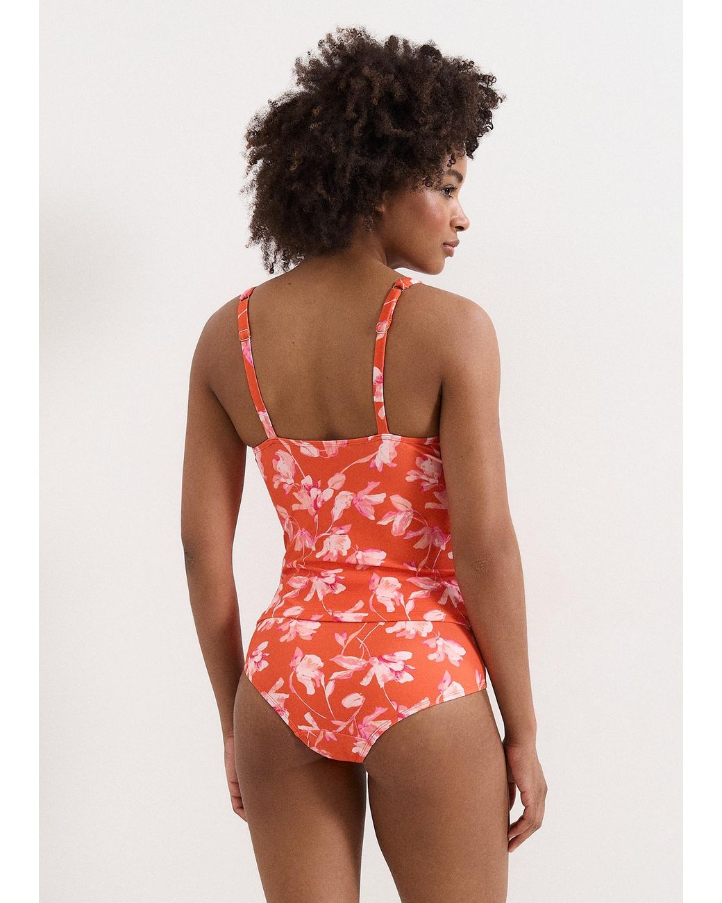 Phase Eight Red Bright Floral Print Detail Tankini Bottom