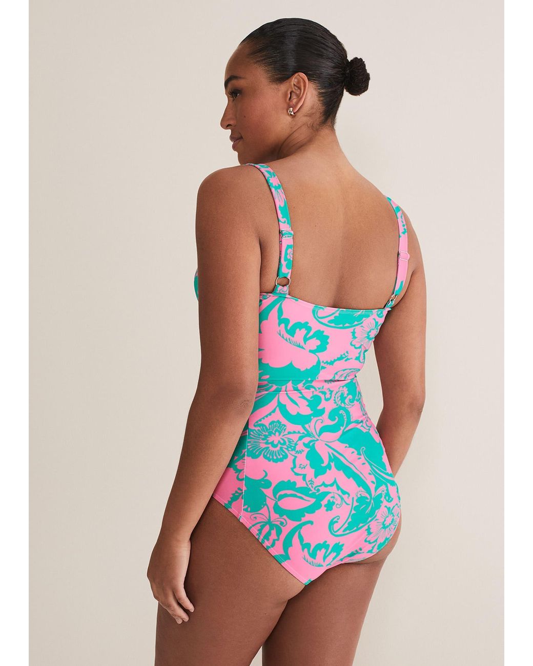Phase Eight Blue Paisley Printed Swimsuit