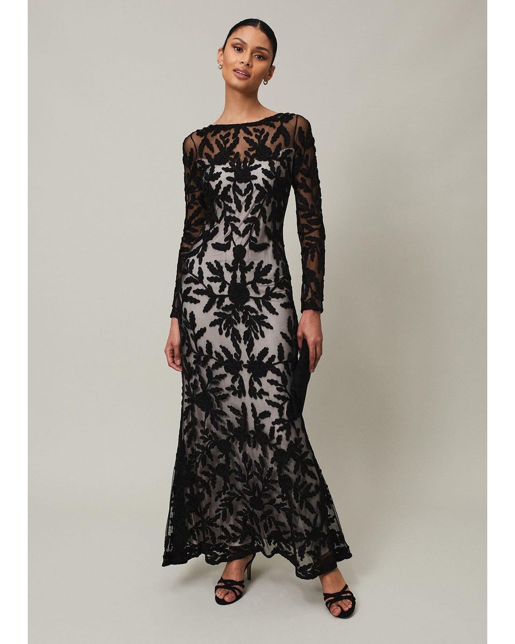 Phase Eight Multicolor Hermione Tapework Maxi Dress