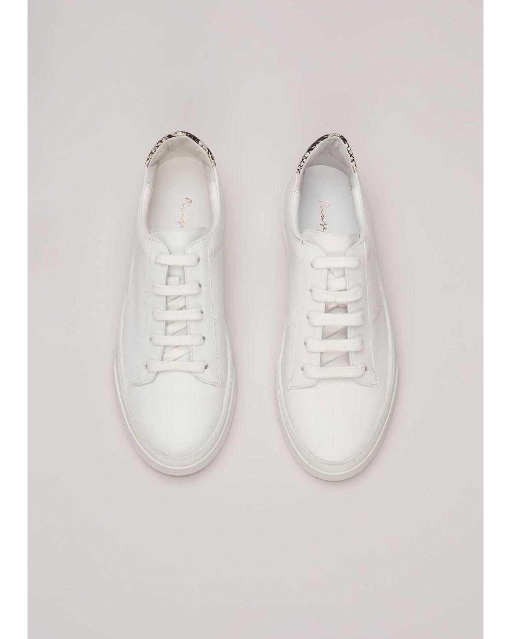 Phase Eight Natural Leather Trainers