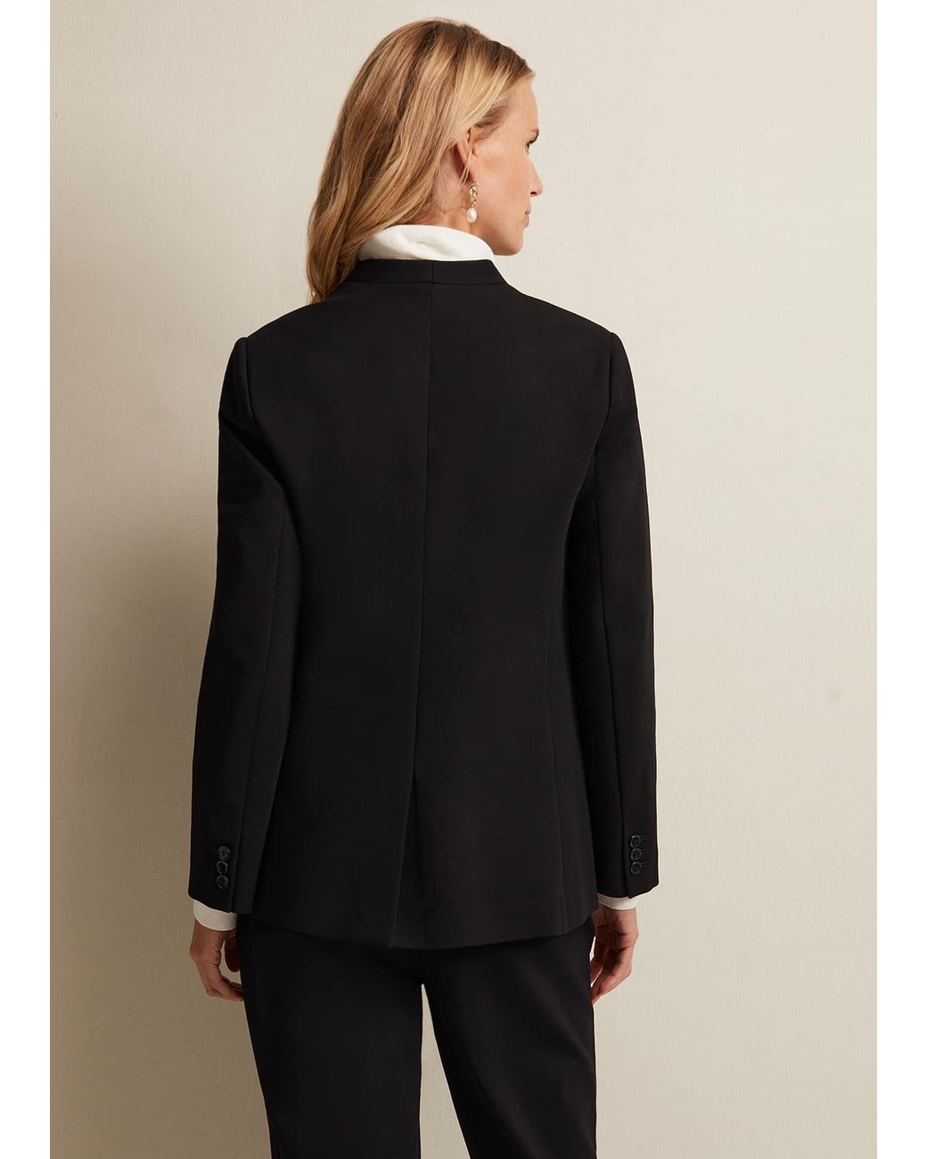 Phase Eight Black Devin Ponte Blazer
