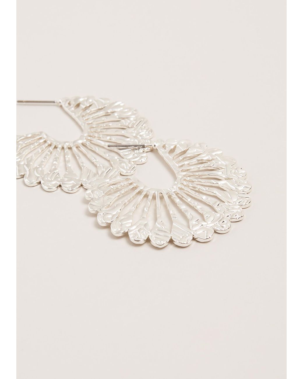 Phase Eight Natural Sunray Hoop Earrings