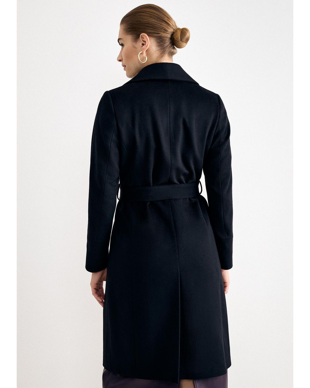 Phase Eight Blue Nicci Belted Wool Coat