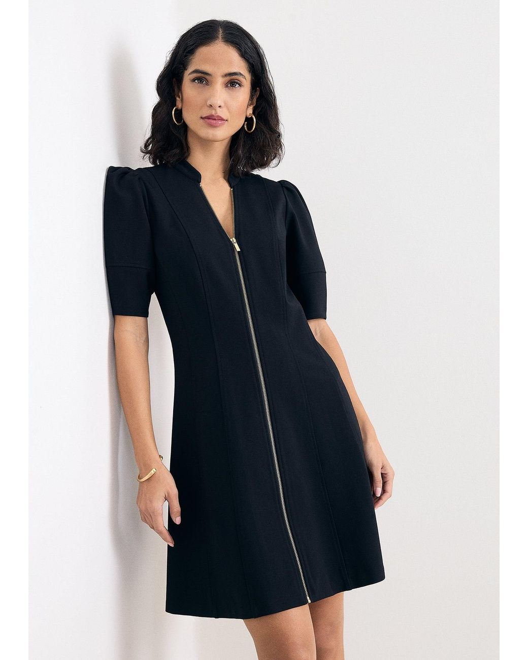 Phase Eight Blue Alima Ponte Shift Mini Dress