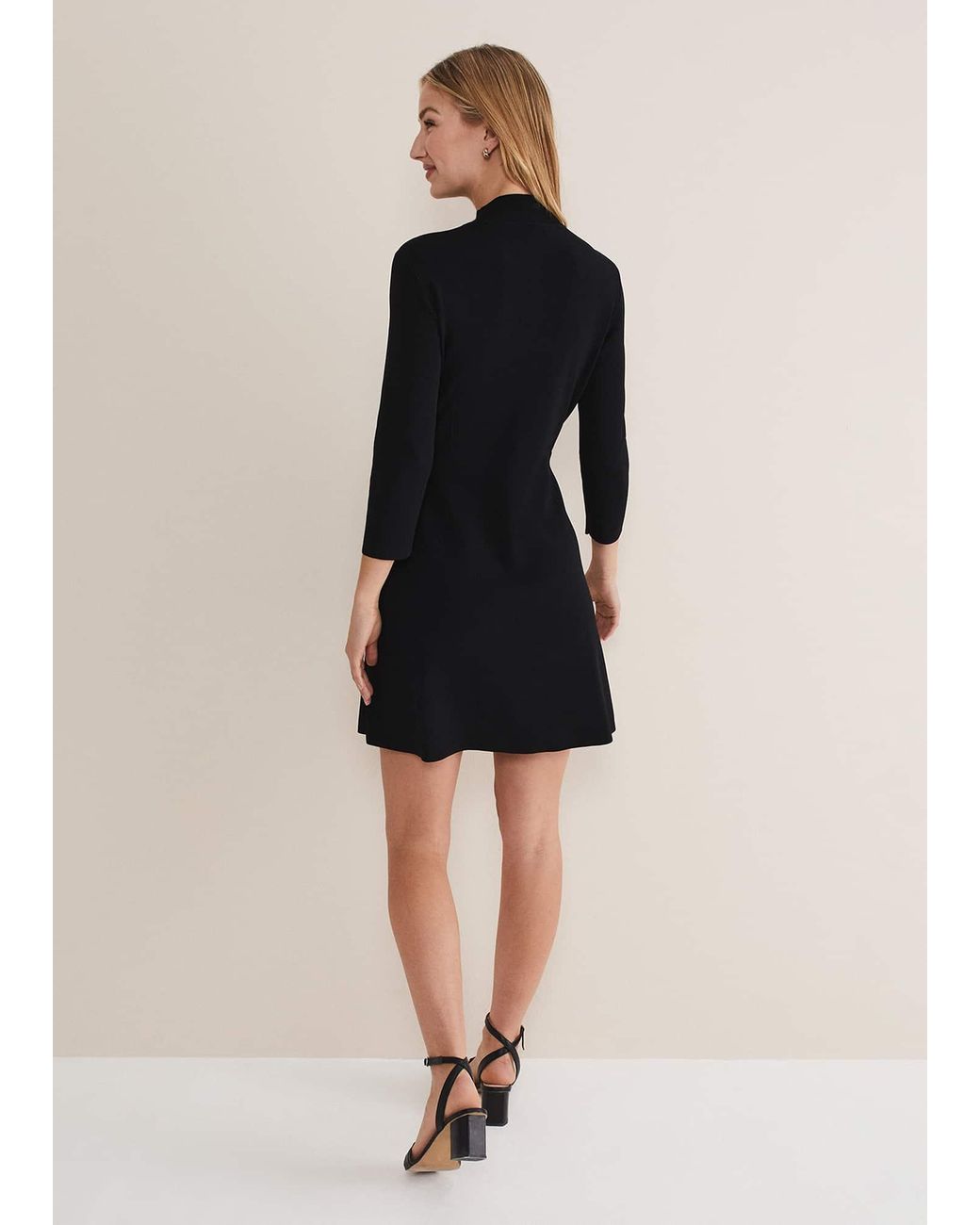 Phase Eight Black Kamri Knitted Tunic Dress