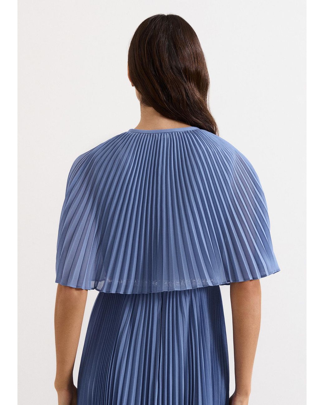 Phase Eight Blue Anora Pleated Cover Up