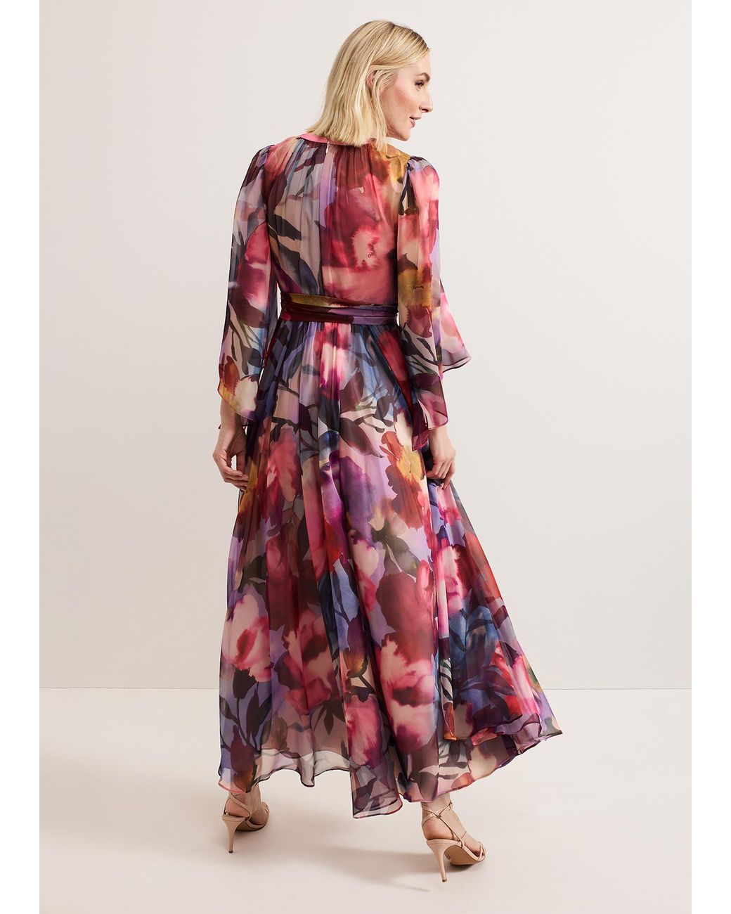 Phase Eight Red Willma Printed Maxi Dress