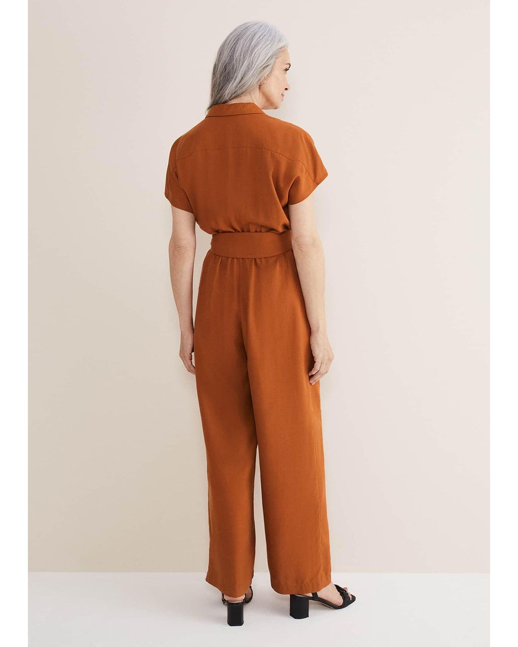 Phase Eight Natural Cora Belted Jumpsuit