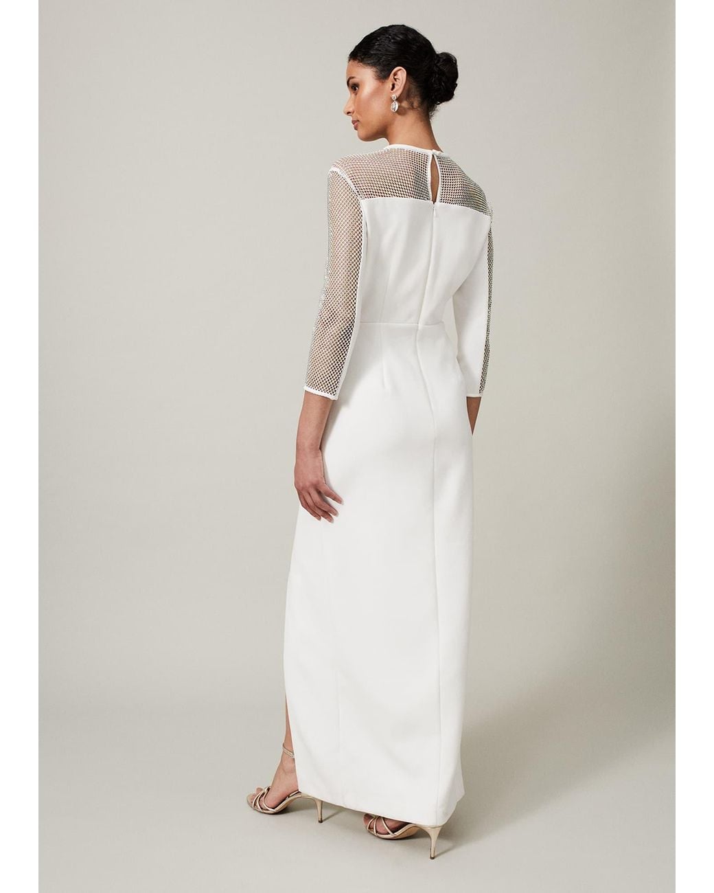 Phase Eight Natural Belle Embellished Maxi Dress