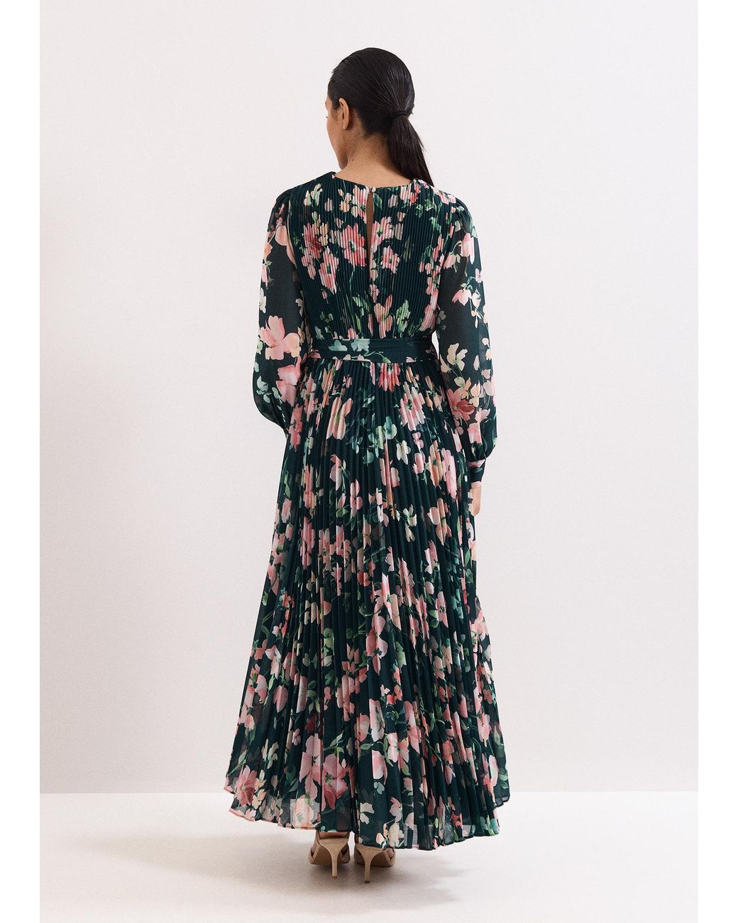 Phase Eight White Petite Rosa Floral Maxi Dress