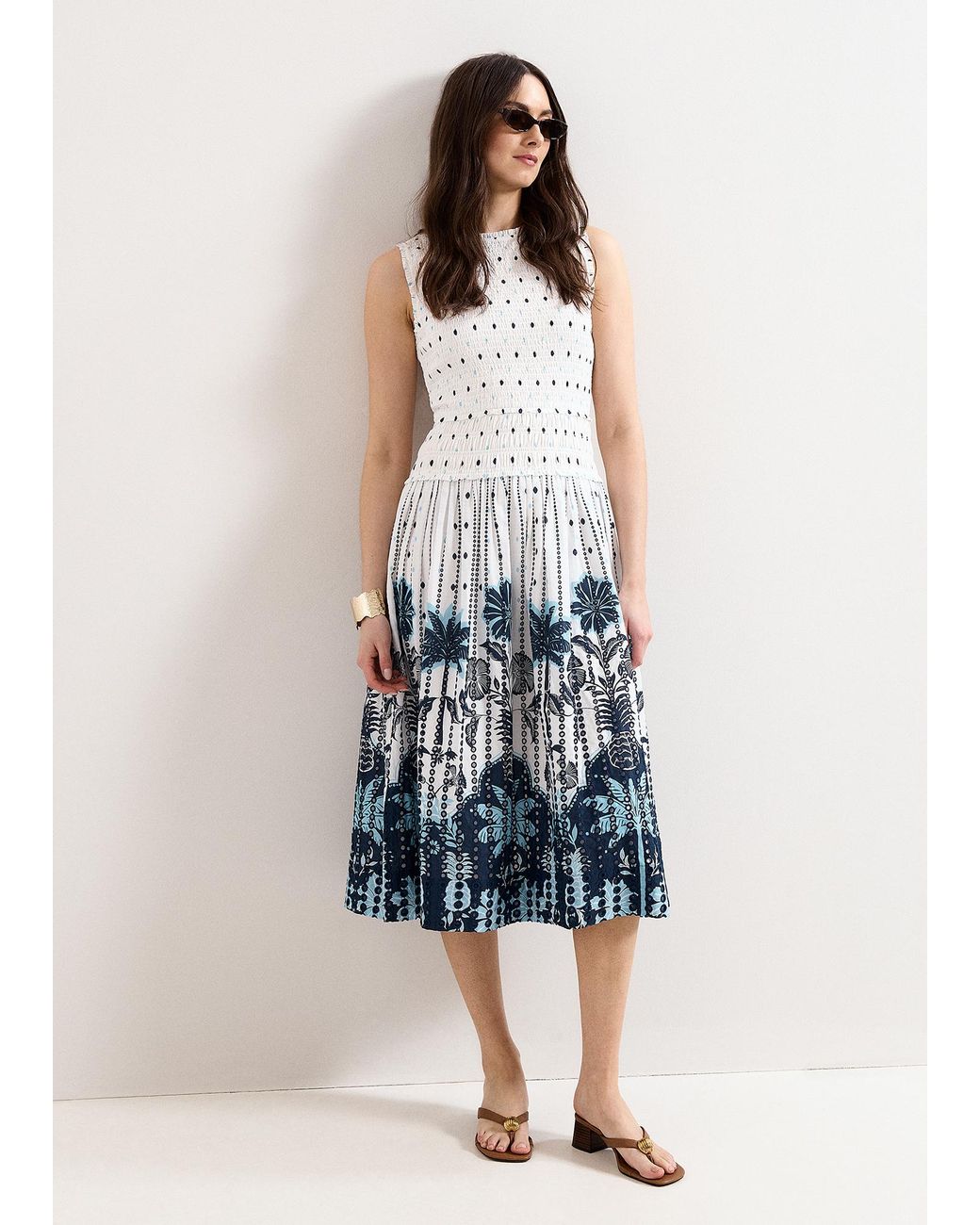 Phase Eight Blue Chiara Floral Dress
