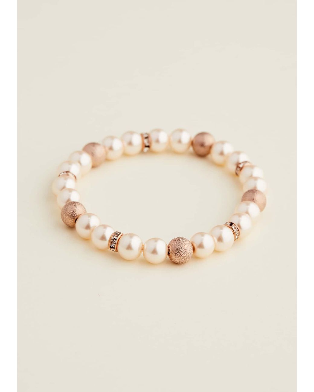 Phase Eight Natural Pearl And Stone Stretch Bracelet