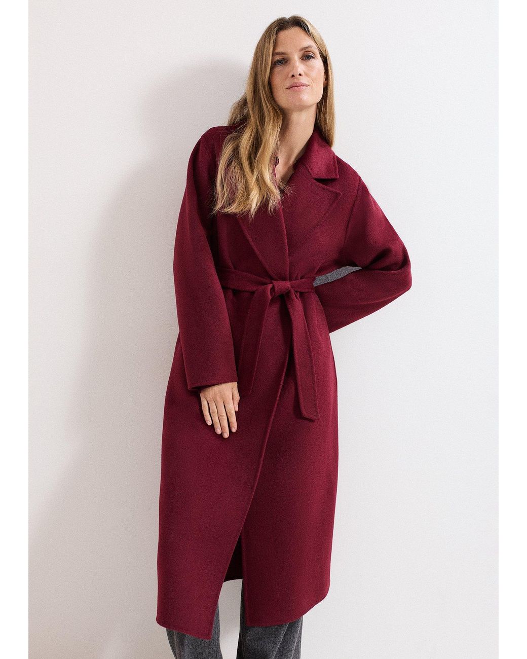 Phase Eight Red Darcy Wool Coat