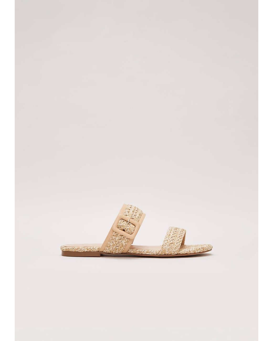 Phase Eight Natural Raffia Slider