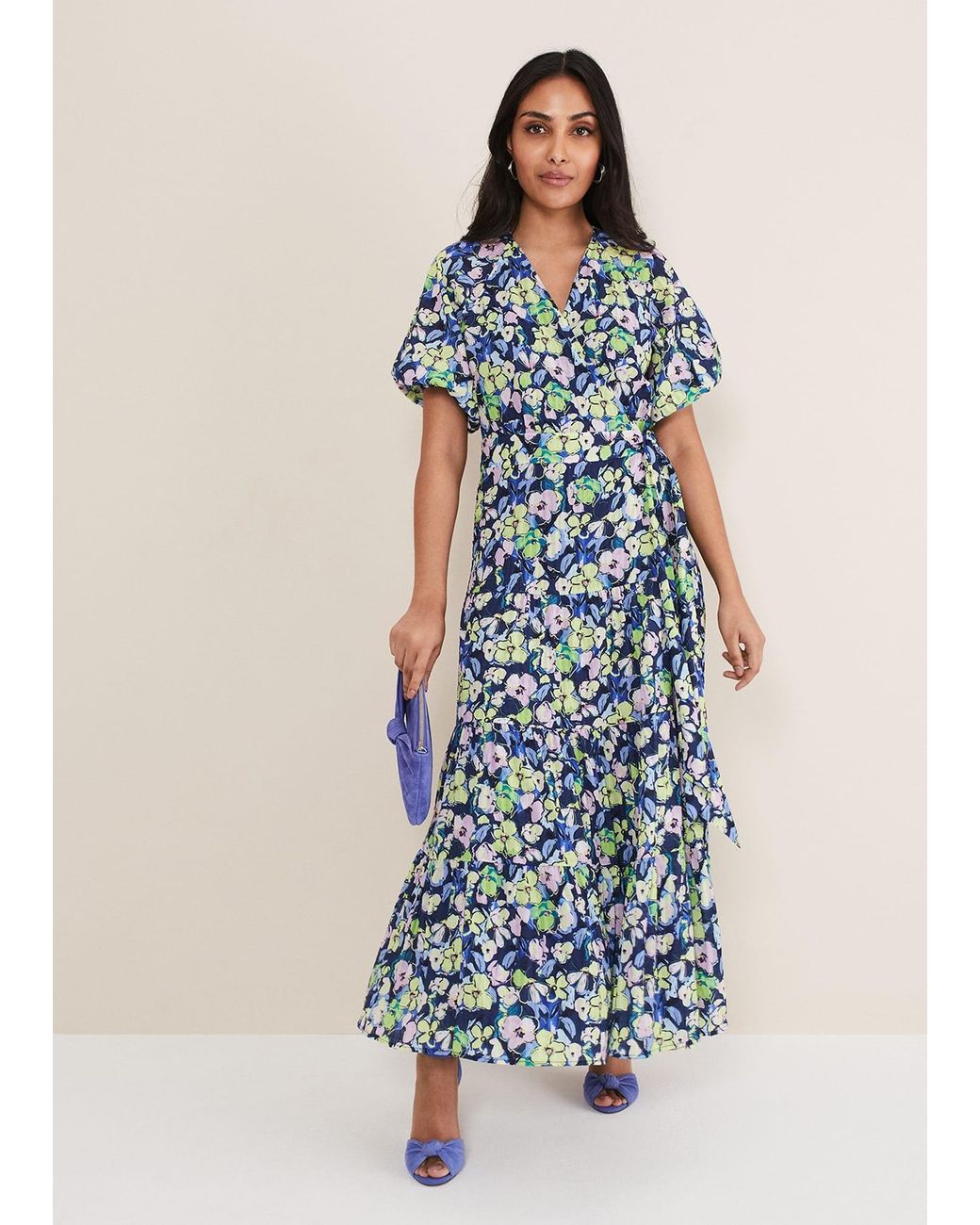 Phase Eight Blue Petite Morven Maxi Dress