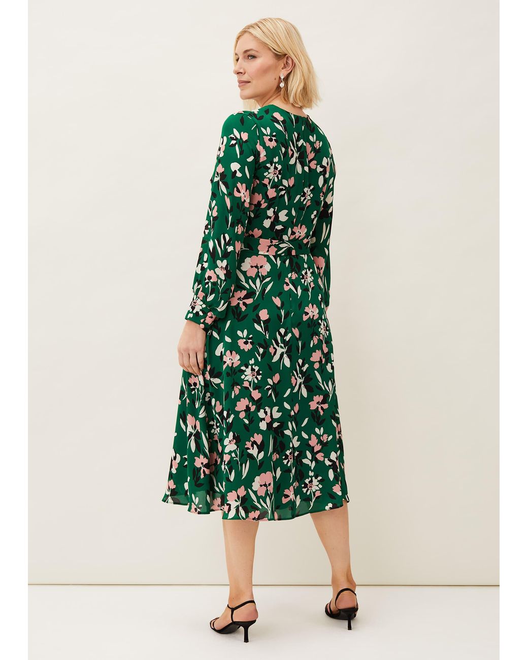 Phase Eight Green Emmy Floral Dress