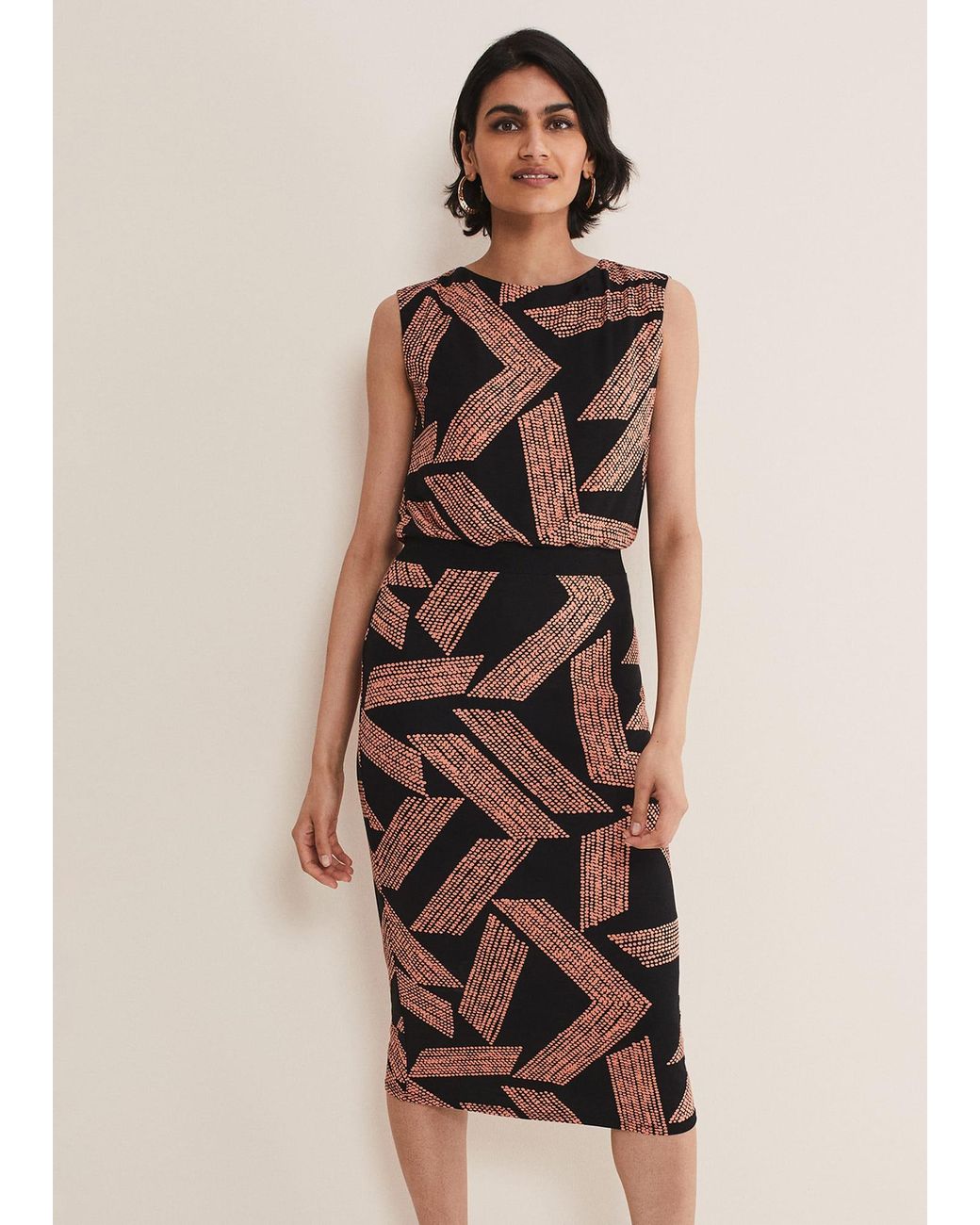 Phase Eight Natural Kayla Jersey Midi Dress