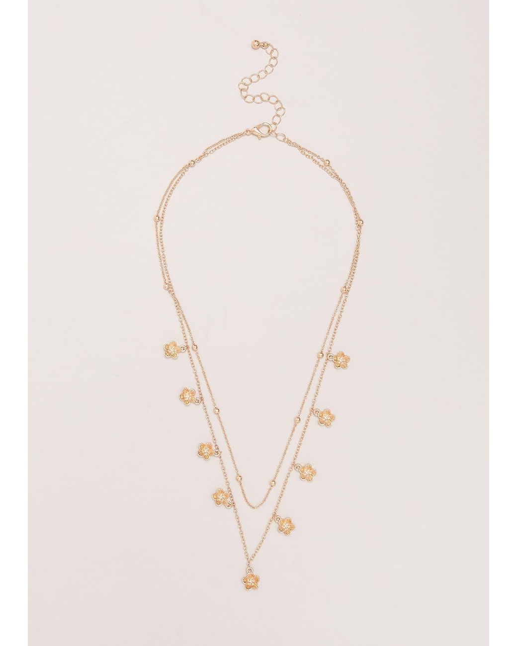 Phase Eight Natural Flower Chain Necklace