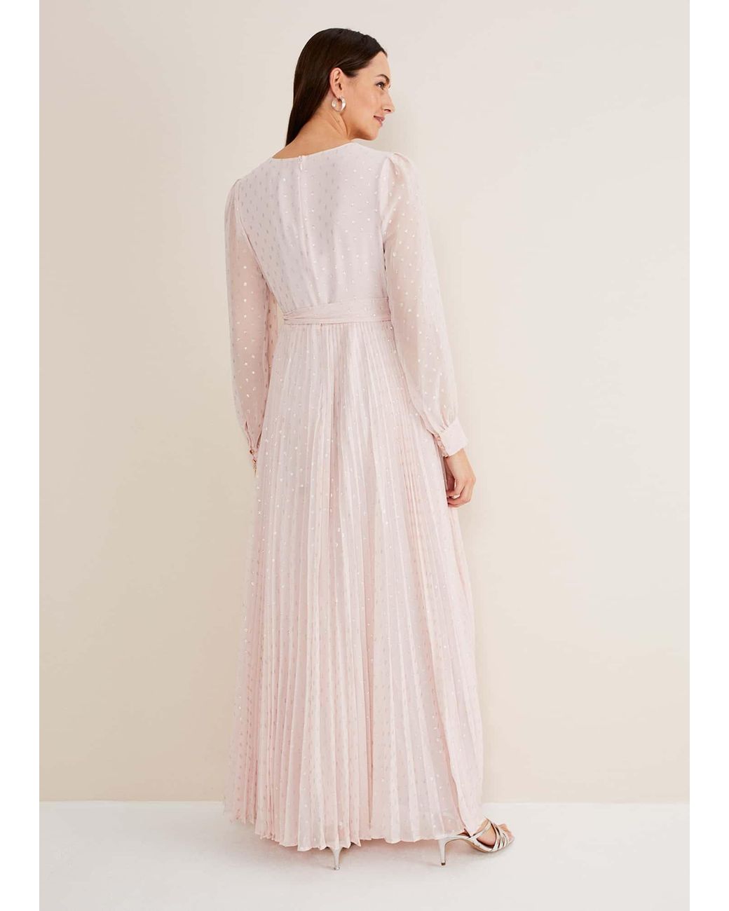 Phase Eight Pink Carmen Fil Coupe Maxi Dress