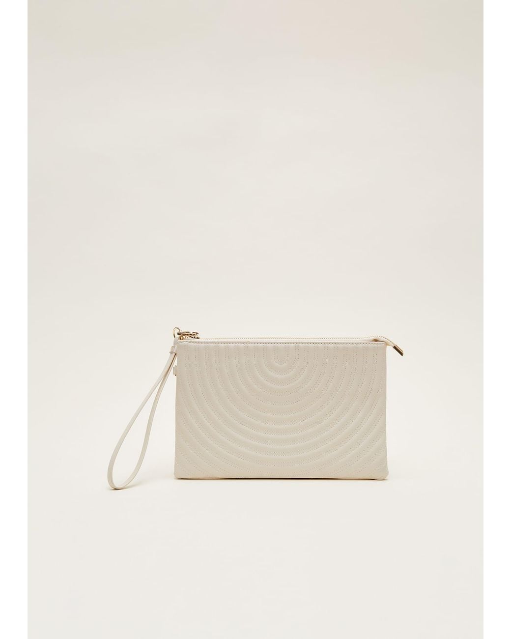 Phase Eight Natural Leather Clutch Bag