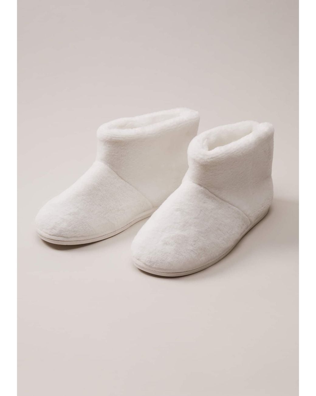 Phase Eight Natural Faux Fur Slipper Boots