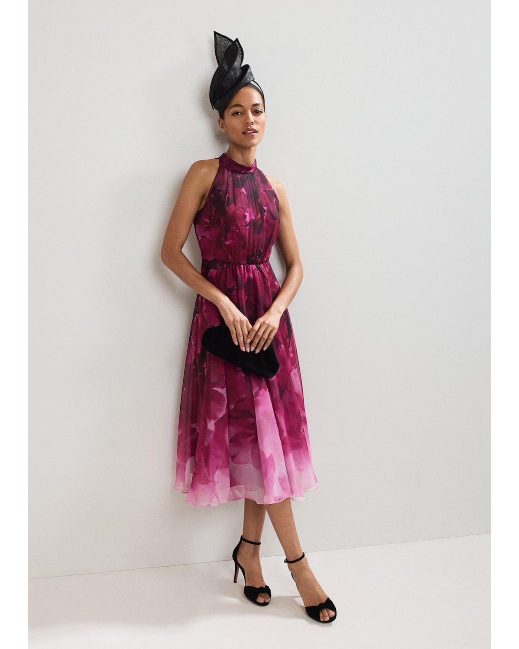 Phase Eight Pink Bethany Floral Print Dress
