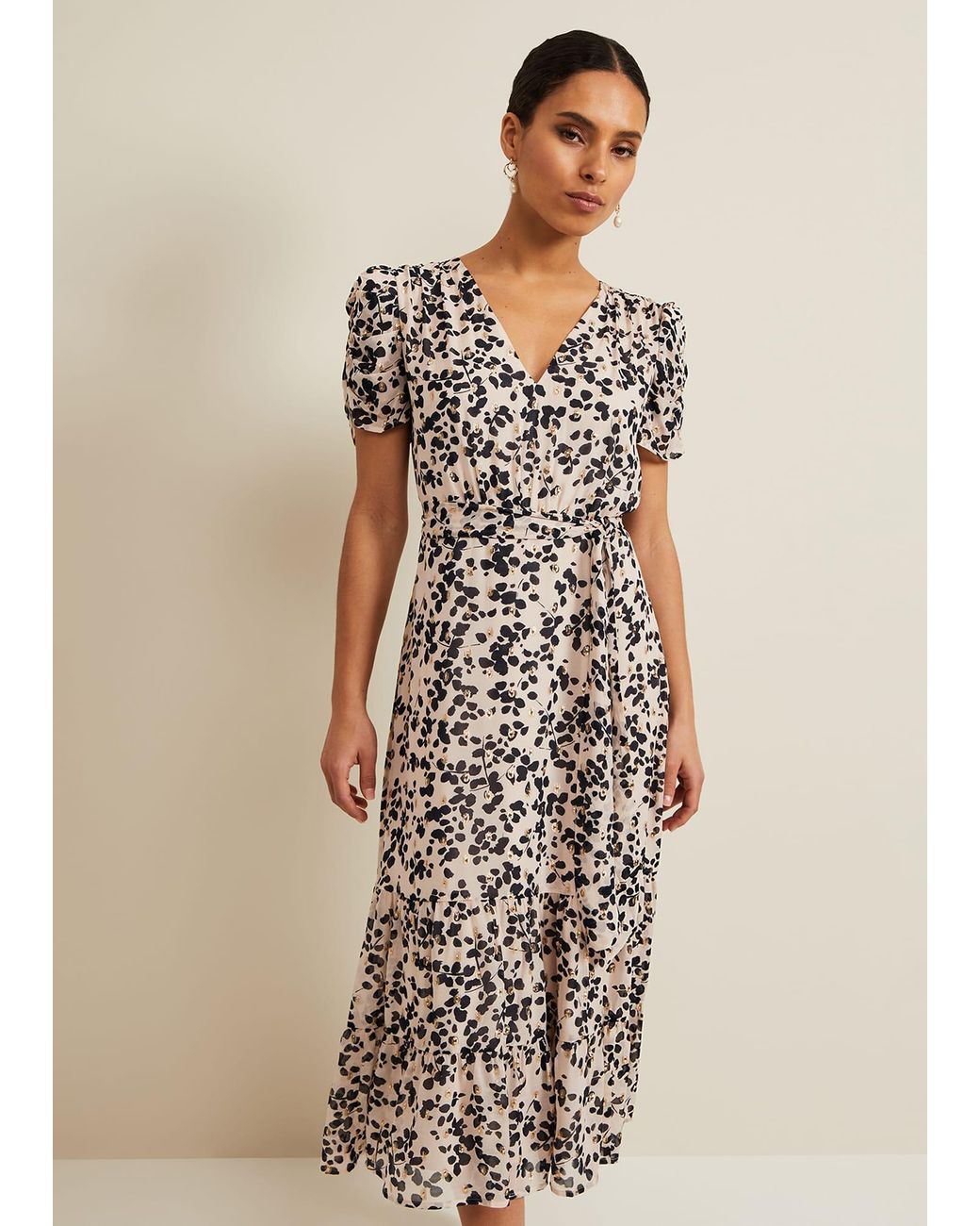 Phase Eight Multicolor Petite Amy Floral Midi Dress