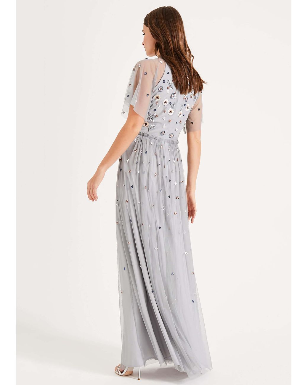 Phase Eight White Celestra Embellished Maxi Dress