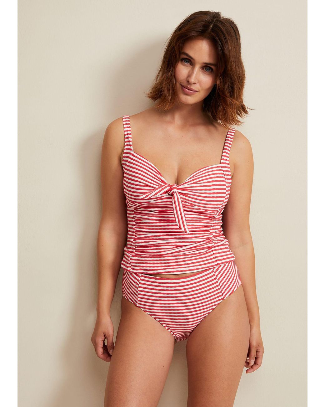 Phase Eight Pink Stripe Tankini Bottom