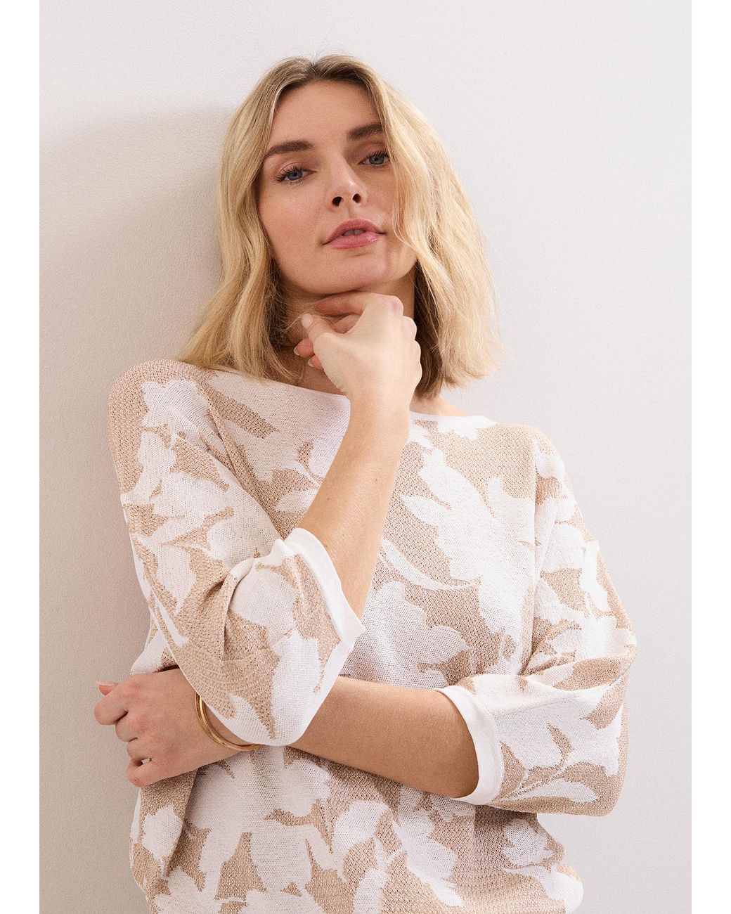 Phase Eight Natural Anais Batwing Jumper