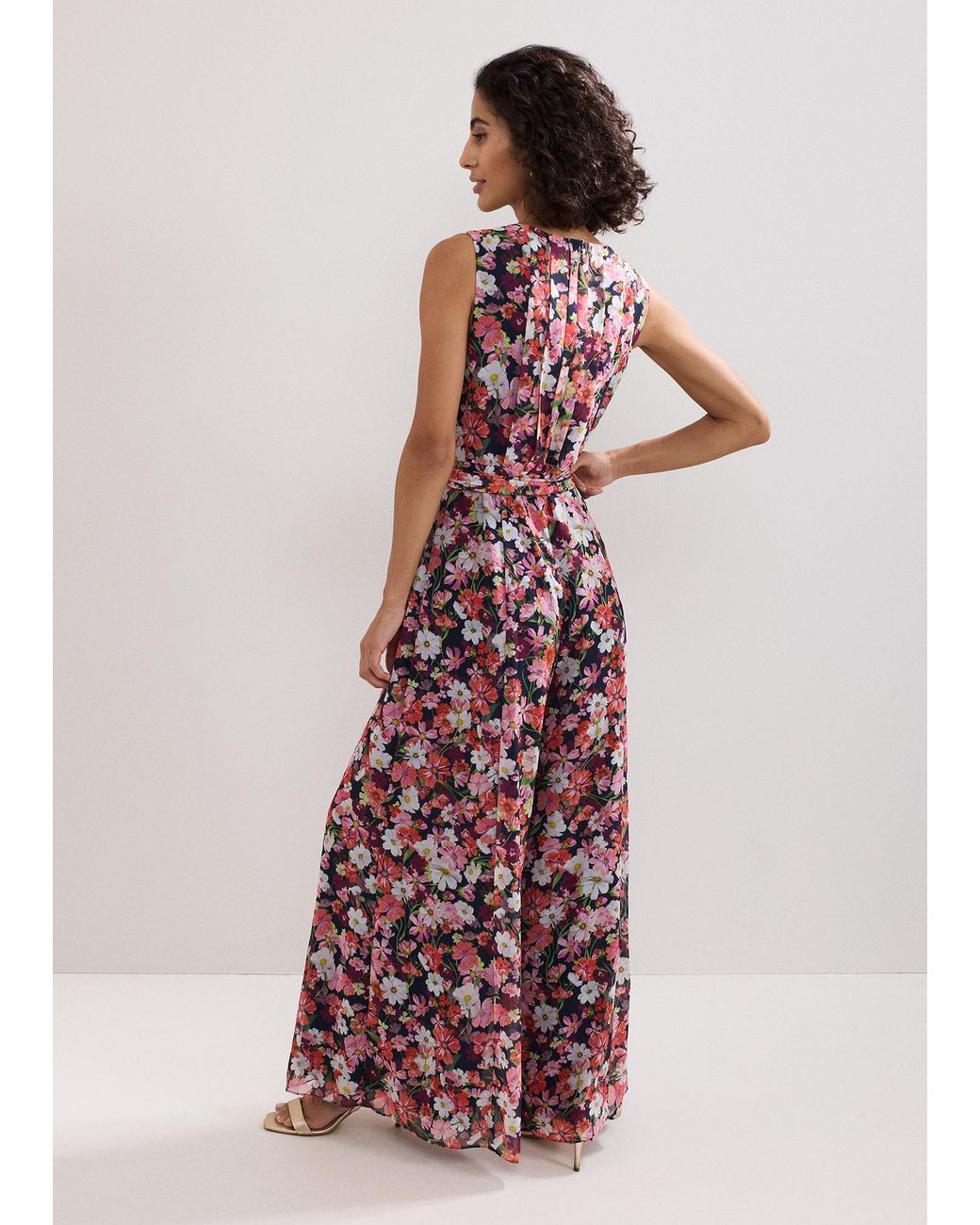 Phase Eight White Janine Floral Jumpsuit