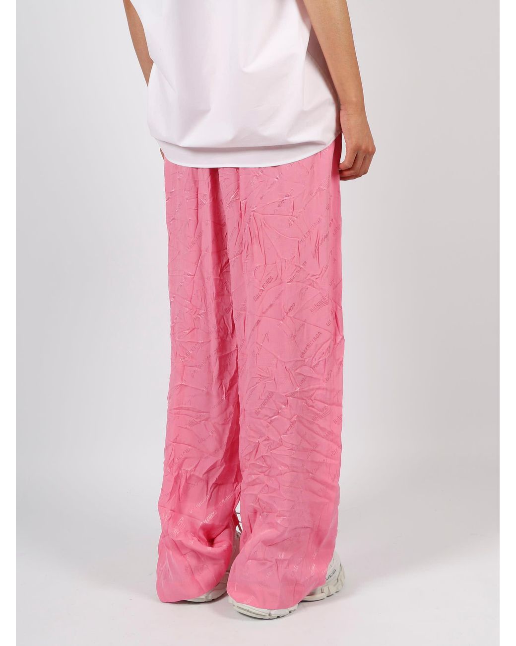 Balenciaga Bb Monogram Pyjama Pants - Woman Pants Beige Fr - 34