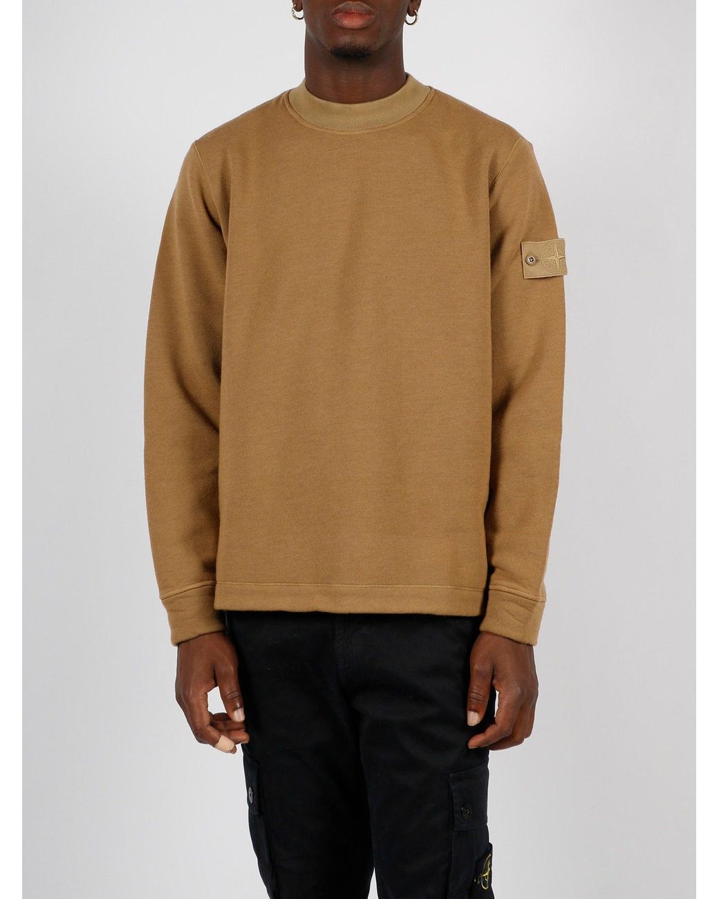 Stone island garment online dyed ghost sweatshirt