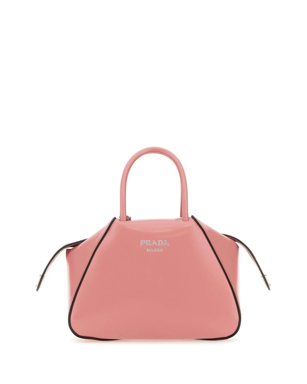 Prada Saffiano Leather Monochrome Bag - Pink