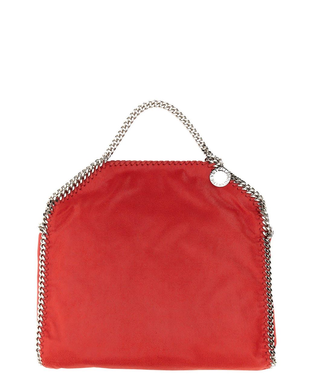 Stella McCartney Falabella Fold Over Tote Bag in Red | Lyst