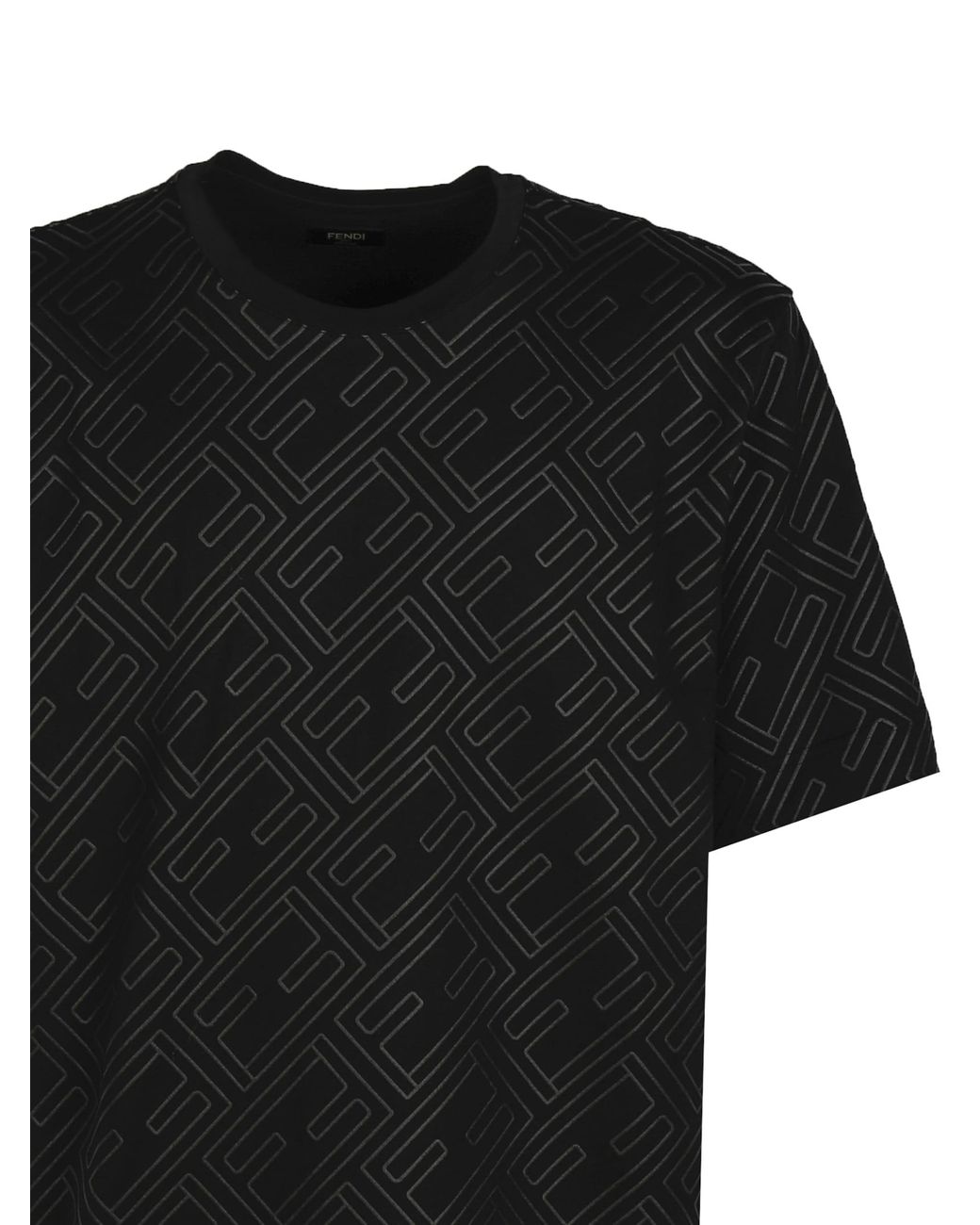 Fendi T-shirt With Ff Motif in Black for Men | Lyst