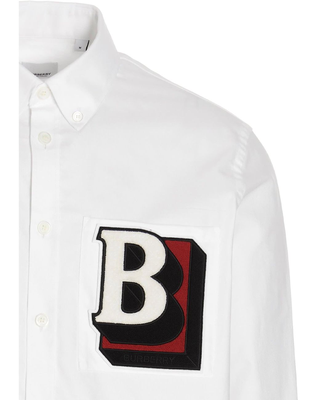 Burberry Cotton Shirt in White for Men - Save 64% | Lyst