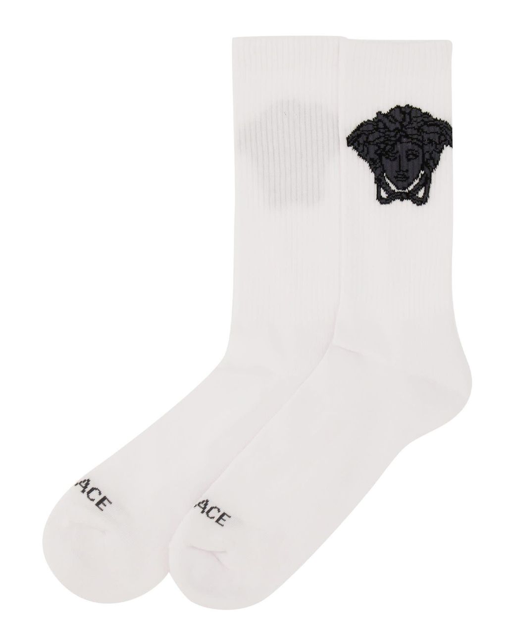 Womens Clothing Hosiery Socks Versace Cotton Medusa-print Ankle Socks in White 