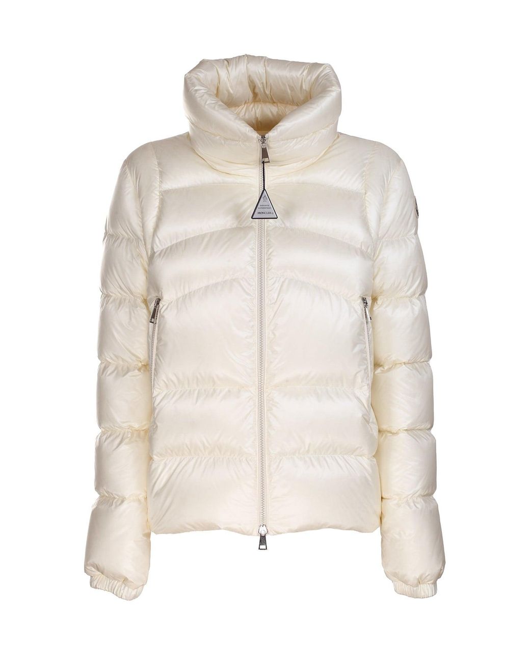 Moncler Synthetic Aubert Short Down Jacket in Natural - Save 38% | Lyst
