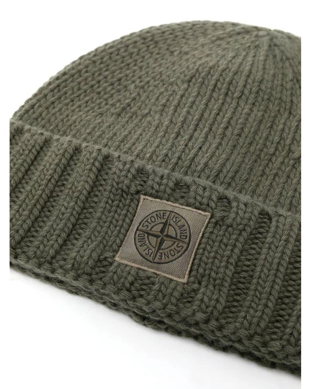 stone island knit beanie